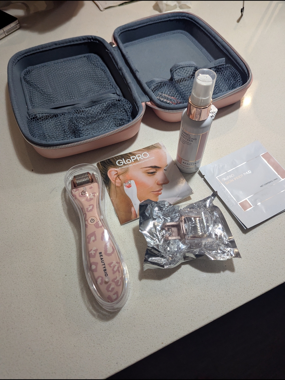 GoPro Micro-Needling Kit in Light Pink — At-Home Facial Tool Set